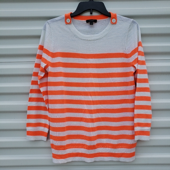 J. Crew Sweaters - J Crew lightweight striped sweater